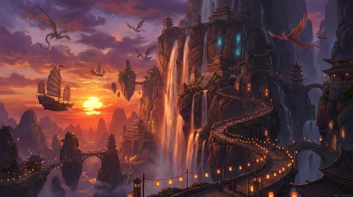 草莓视频创意短视频-落日仙城